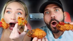 BEST CRUNCHY KOREAN FRIED CHICKEN MUKBANG with TAYLOR!!