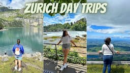 Switzerland vlog~ Rhine falls, Mt. Rigi & Oeschinen Lake | Zurich Day Trips