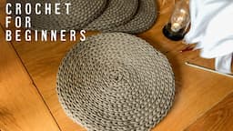 CROCHET PLACEMAT | ReTwisst XXLace Yarn | Crochet for Beginners