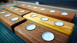 Making Tealight Holders from Scrap Doors (Mahogany & Pine)