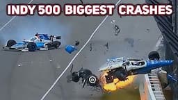 Indy 500 Biggest Crashes Compilation