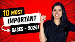 Top Cases 2024 | Important Judgments for Competitive Exams | Finology Legal