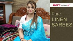 Pure Linen Sarees Collection (09th June) - 09UJI