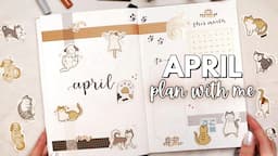 plan with me | april setup 2024 😺🐶