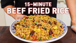 Unlock the Secret to Perfect Beef Fried Rice Every Time! l 15 Minute Recipe