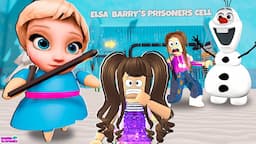 ESCAPE DA PRISÃO DO CASTELO DE ELSA BARRY!! ❄️QUEEN ELSA BARRY'S PRISON RUN! ROBLOX