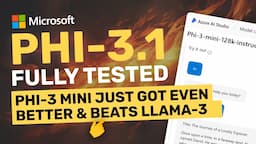 Microsoft Phi-3.1 Mini (3.8B) : Phi-3 Mini LLM just got an INSANE UPGRADE (Beats Llama-3 & Qwen2)