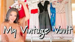 Thrifting Vintage Clothing - Try On Haul of my Second Hand Dresses - Goodwill - Estate Sale & Thrift