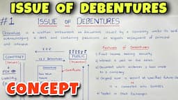 #1 Issue of Debentures - Concept & Journal Entries - Class 12 / CA Foundation - By Saheb Academy