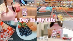 [FACE REVEAL?] A Day In My Life🍒 | Wake up at 6 - Editing Gacha - Cooking - Daily