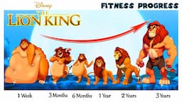 From Fat to Muscle: Unveiling The Lion King's Incredible Transformation || HEY GROWING