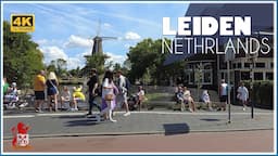 Walking Tour in Leiden / Netherlands - City of Discoveries - City with a rich cultural heritage / 4k