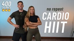 20 MIN CARDIO HIIT Workout - Full Body, No Equipment, No Repeats