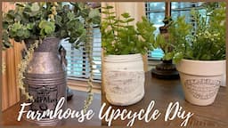 Upcycled Glass Jars | Farmhouse Diy | Farmhouse Decor Ideas