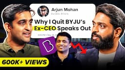 BYJU's Ex-CEO REVEALING Rise, Fall & Future of the BYJU COMPANY #podcast #byjuCEOhindipodcast #byjus