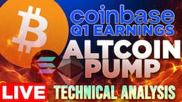 Coinbase Earnings + Altcoins Pumping 📉Technical Analysis w/ Evan Aldo