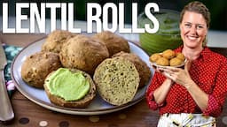 NEED BREAD?? Try These Gluten-Free Vegan Lentil Rolls w/ Garlic Spread