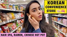 SEOUL VLOG: Korean Convenience Store food, Hair Spa, Chinese Hot Pot | South Korea Trip 🇰🇷