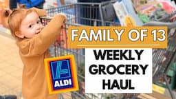 Our Weekly Aldi Haul 🛒 | Feeding our Family of 13!❤️ Budget Friendly Groceries 💰"