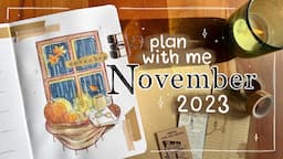 November 2023 Bullet Journal Setup ☕ Plan With Me