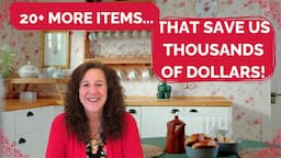 20+ MORE & DIFFERENT ITEMS THAT SAVE US THOUSANDS OF DOLLARS! PART 2! #frugalliving #budgetfriendly