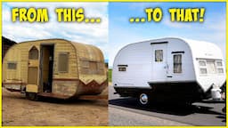 I Restored a Rat Infested Vintage Camper Trailer! DIY RENOVATION