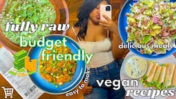 5 RAW VEGAN MEALS I ENJOY EVERY WEEK (EASY & BUDGET FRIENDLY)