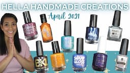 April Hella Handmade Creations │HHC │ Live Swatches and Reviews │ Polish with Rae