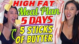 5-Day CHEAP HIGH FAT Carnivore Meal Plan | How to eat 1 stick of butter a day w/out nausea +diarrhea