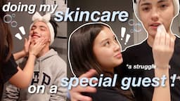 my korean SKINCARE ROUTINE 🧴|| on my SPECIAL GUEST!