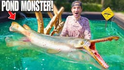 Searching for RARE CANAL MONSTER for my Giant Backyard POND!