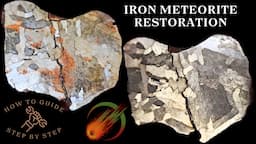 How to Restore Rusty Iron Meteorite ☄️ Electrolysis, Acid Etching, Meteorite Stabilization