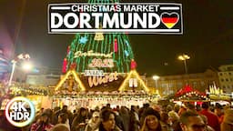 🇩🇪 Dortmund, Germany's Best Christmas Market in 2023🎄4K HDR Walking Tour✨