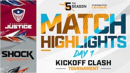 @Washington Justice vs @San Francisco Shock | Kickoff Clash Tournament Highlights | Day 1