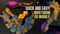 How to paint Marble or Wraithbone using Spray Cans! ANCIENT ELDAR ARMOUR!