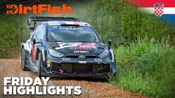 Lead Battle TIE! 😱 WRC Croatia Rally 2024 Friday Highlights