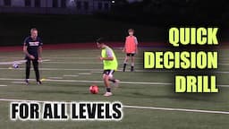 SoccerCoachTV - Quick Decision Drill (for all levels).