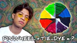 Spiral Tie dye "Colorful Pinwheel"