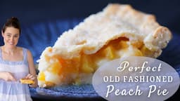 PERFECT OLD FASHIONED PEACH PIE: Make this peach pie recipe with store bought crust or homemade!