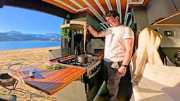 Vanlife Overnight On a Lake Cooking Mongolian Beef | Fishing & Boating