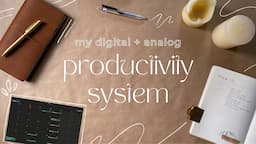 My simple & mindful productivity system - organizing my life with journalling and digital planning