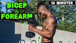 10 MINUTE LIGHTWEIGHT DUMBBELL BICEP & FOREARM WORKOUT!