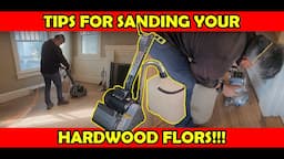 How to sand HARDWOOD FLOORS!!!👉(Part 1 of 3)