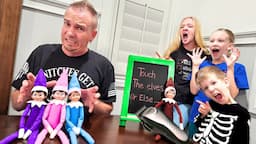 Dad Touches Evil Elf on the Shelf!! Day 21