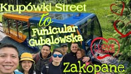 4k Zakopane 2022 | Krupowki Street Walk to Funicular-Gubalowska Station | Zakopane Poland |