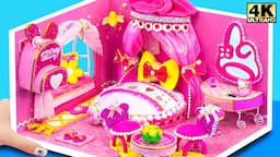 Make My Melody Pink Princess Bedroom and Room Decor ❤️ DIY Miniature Cardboard House