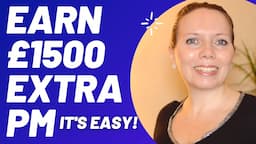 HOW to MAKE an EXTRA 1500 a month - INCREASE your income with a SIDE HUSTLE