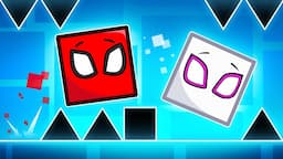 Spiderman & Gwen Play GEOMETRY DASH in Roblox!