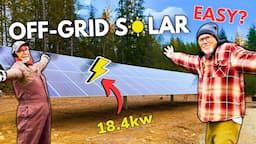 DIY Off-Grid Solar Install Powering our Homestead in the Woods