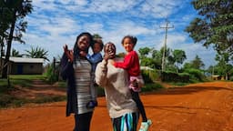 Germany 🇩🇪   subscriber  with  her  kids surprised  me in my African  village